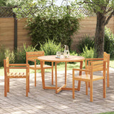 5 Piece Garden Dining Set Solid Wood Acacia