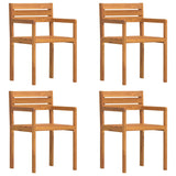 5 Piece Garden Dining Set Solid Wood Acacia
