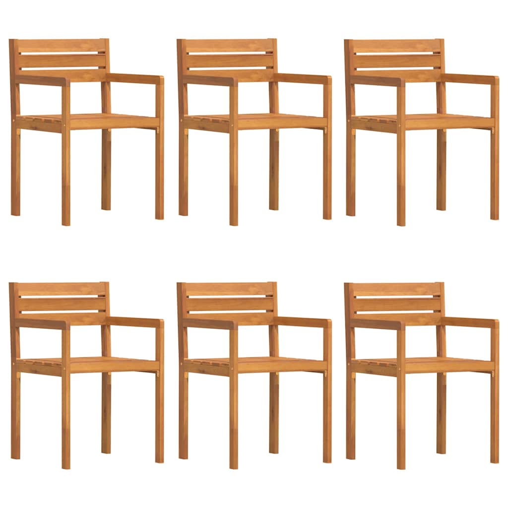 7 Piece Garden Dining Set Solid Wood Acacia