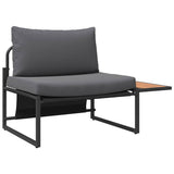 Garden Dining Set 2 pcs Anthracite Steel