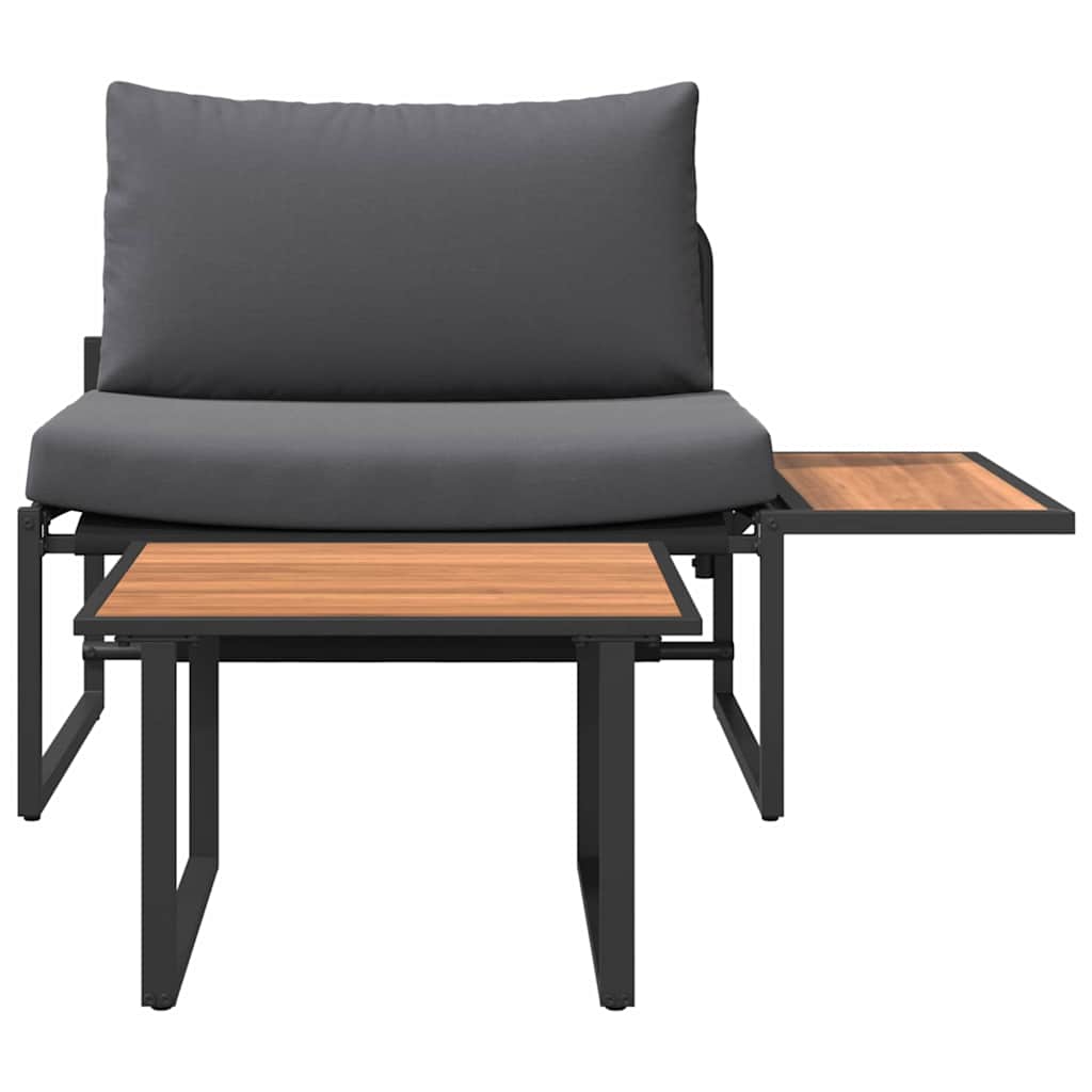 Garden Sofa Set 2 pcs Anthracite Steel
