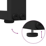 Garden Sofa with Cushion Brown 200.5 x 70 x 85.5cm Metal