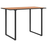 Garden Table Brown 100 x 55 x 70 cm Steel and DPC