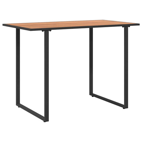 Garden Table Brown 100 x 55 x 70 cm Steel and DPC