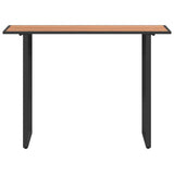 Garden Table Brown 100 x 55 x 70 cm Steel and DPC