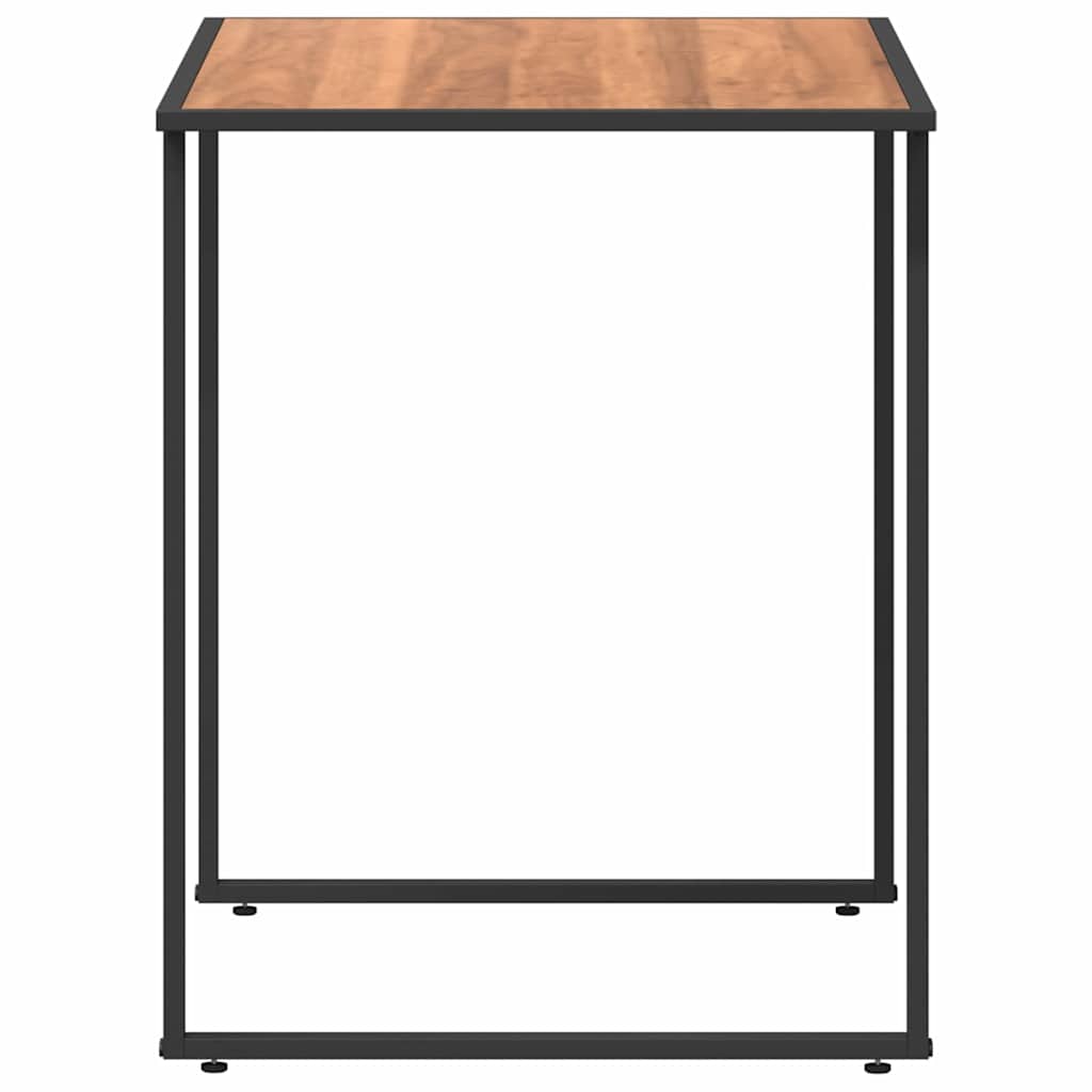 Garden Table Brown 100 x 55 x 70 cm Steel and DPC