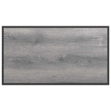 Garden Table Grey 100 x 55 x 70 cm Steel and DPC