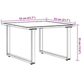 Coffee Table Brown Steel