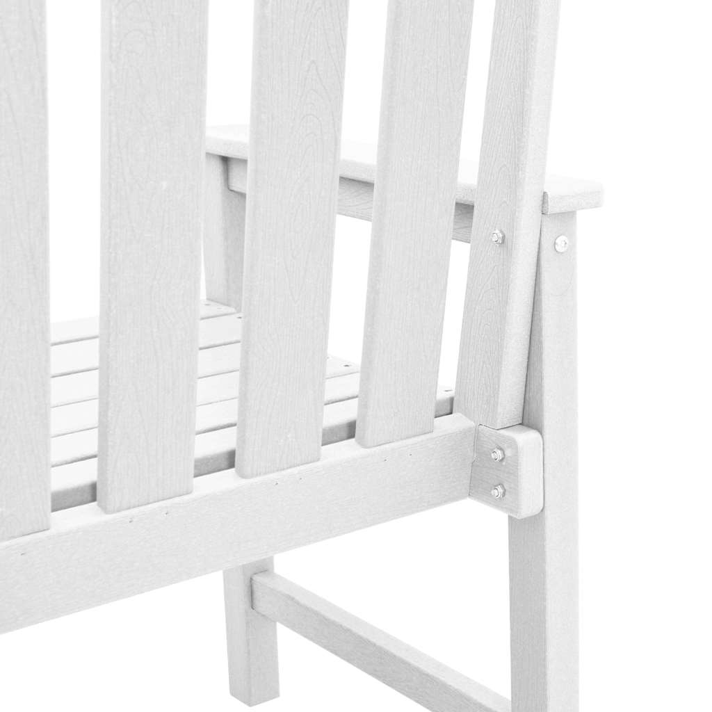 Garden Dining Chair 2 pcs White 65.5 x 59 x 88cm Plastic