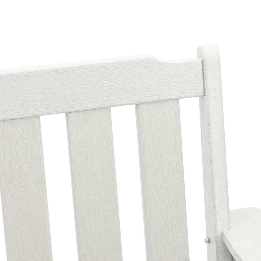 Garden Dining Chair 2 pcs White 65.5 x 59 x 88cm Plastic