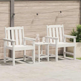 Garden Dining Chair 2 pcs White 65.5 x 59 x 88cm Plastic