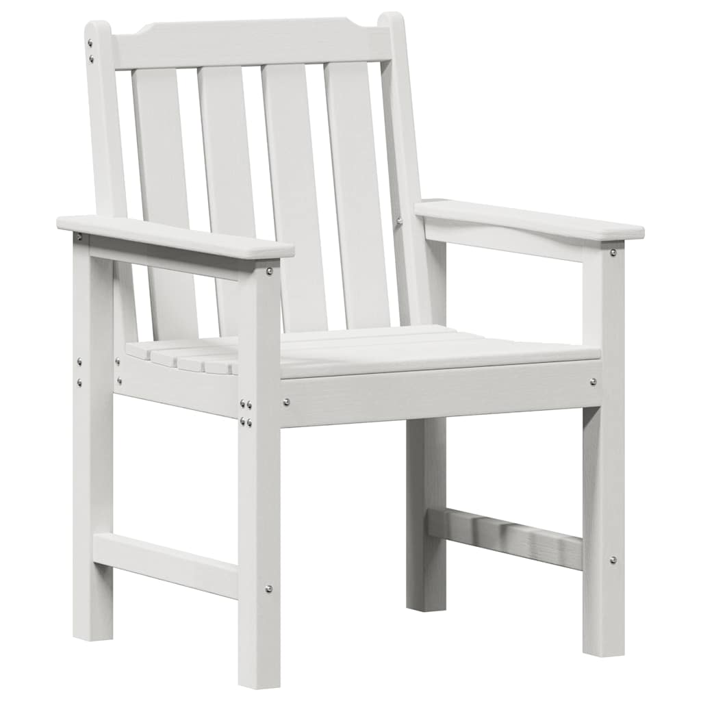 Garden Dining Chair 2 pcs White 65.5 x 59 x 88cm Plastic