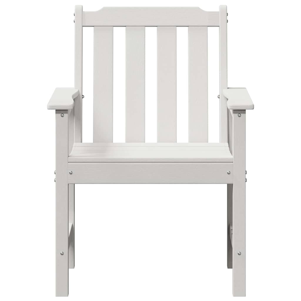 Garden Dining Chair 2 pcs White 65.5 x 59 x 88cm Plastic