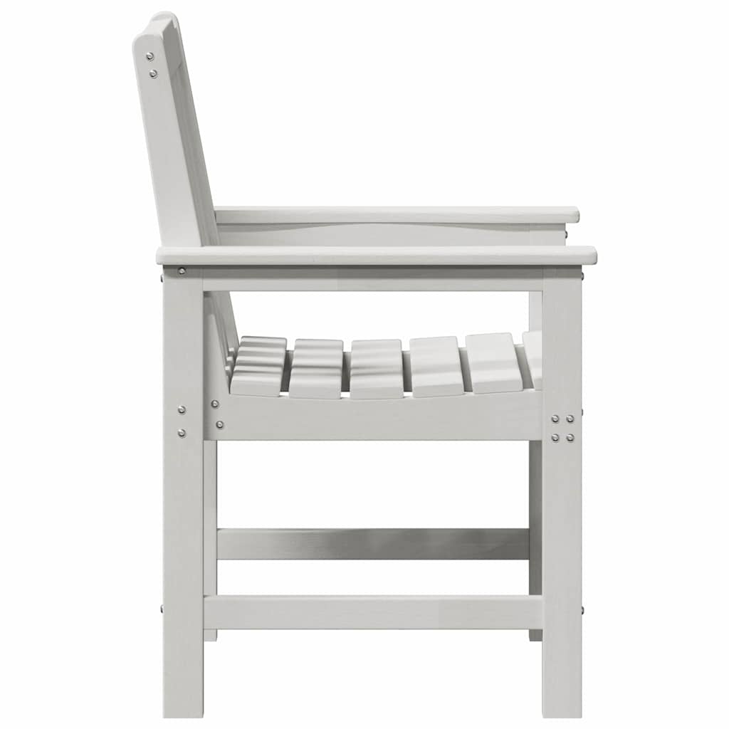 Garden Dining Chair 2 pcs White 65.5 x 59 x 88cm Plastic