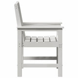 Garden Dining Chair 2 pcs White 65.5 x 59 x 88cm Plastic