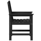 Garden Dining Chair 2 pcs Black 65.5 x 59 x 88cm Plastic