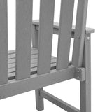 Garden Dining Chair 2 pcs Light Grey 65.5 x 59 x 88cm Plastic