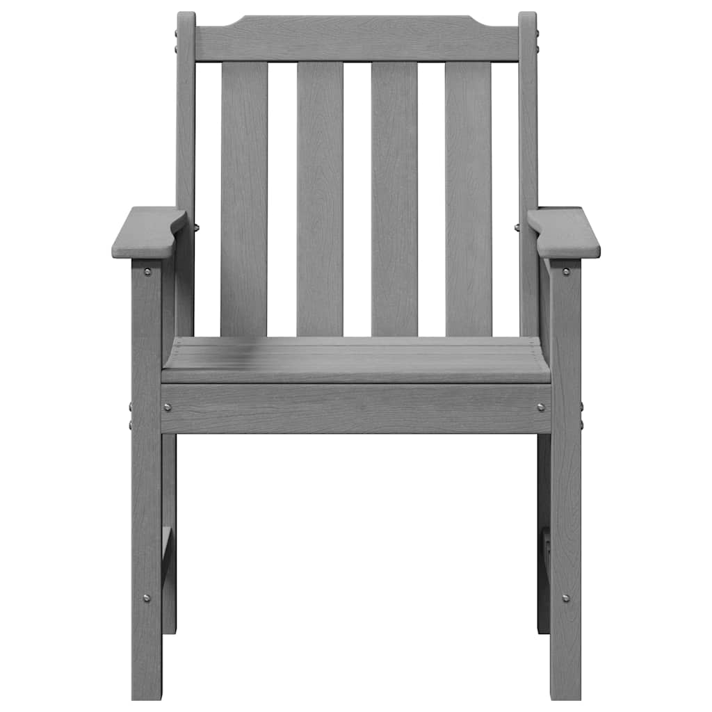 Garden Dining Chair 2 pcs Light Grey 65.5 x 59 x 88cm Plastic