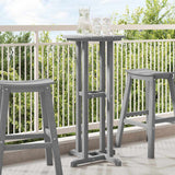 Bar Table Light grey 55 x 55 x 107 cm HDPE