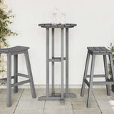 Bar Table Light grey 55 x 55 x 107 cm HDPE
