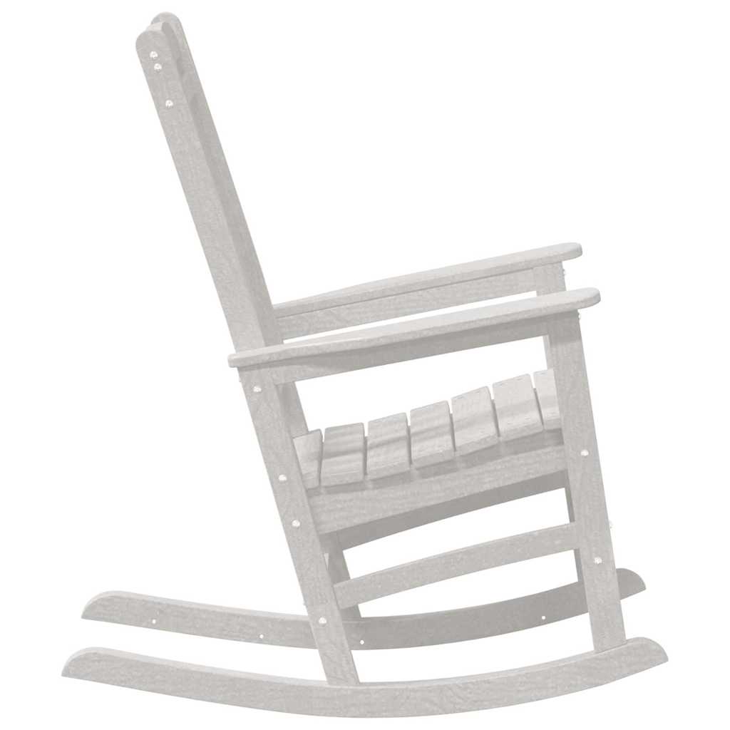 Garden Rocking Chair White 70 x 92 x 108cm HDPE