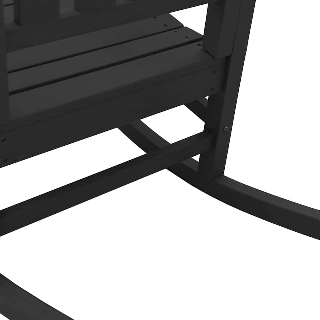 Garden Rocking Chair Black 70 x 92 x 108cm Plastic