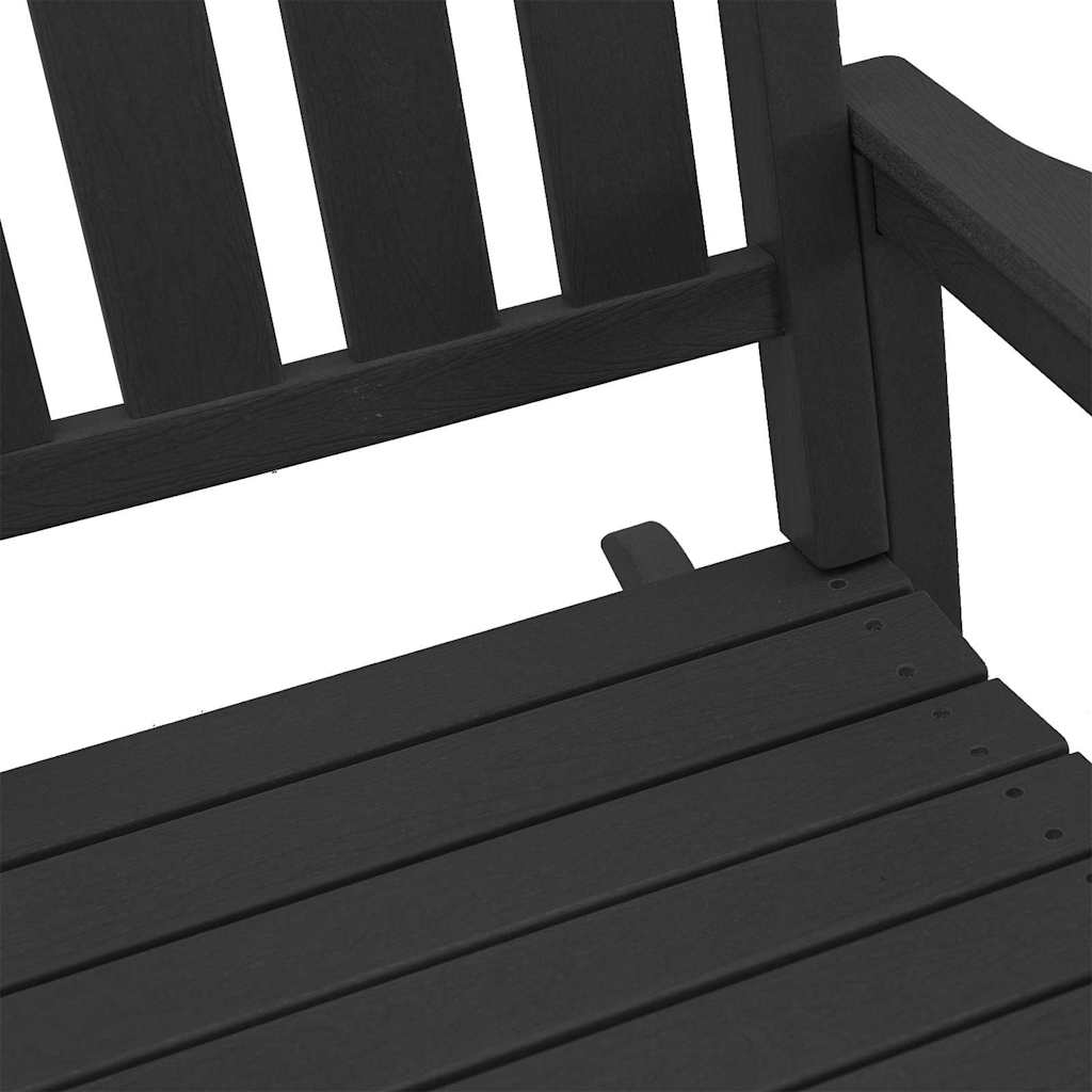 Garden Rocking Chair Black 70 x 92 x 108cm Plastic