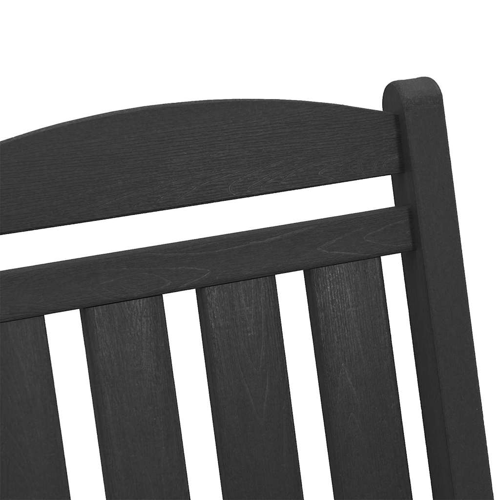 Garden Rocking Chair Black 70 x 92 x 108cm Plastic