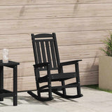 Garden Rocking Chair Black 70 x 92 x 108cm Plastic