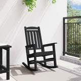 Garden Rocking Chair Black 70 x 92 x 108cm Plastic
