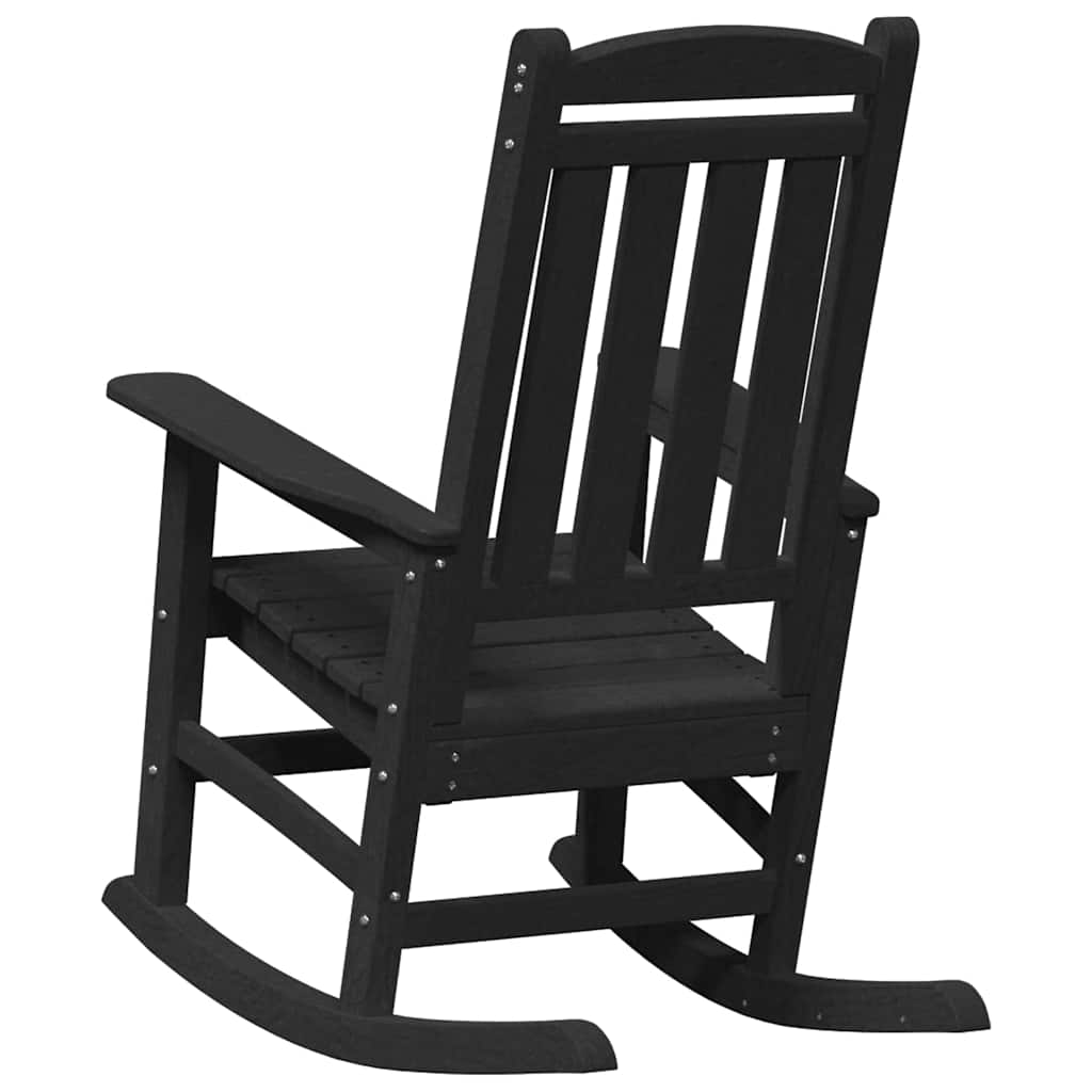 Garden Rocking Chair Black 70 x 92 x 108cm Plastic