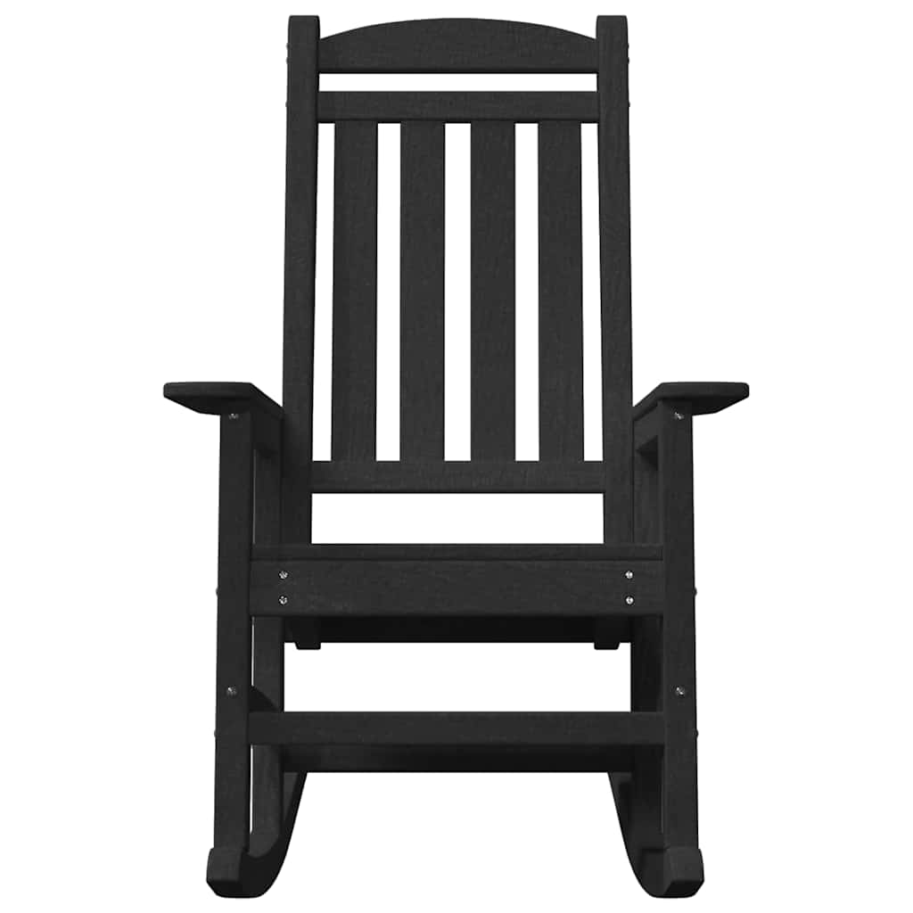 Garden Rocking Chair Black 70 x 92 x 108cm Plastic