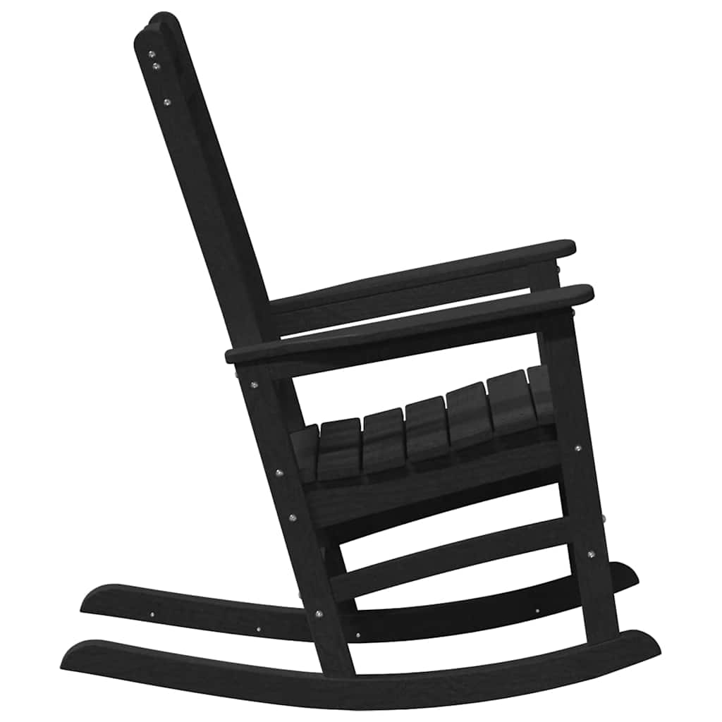 Garden Rocking Chair Black 70 x 92 x 108cm Plastic