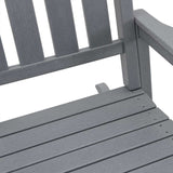 Garden Rocking Chair Light Grey 92 x 70 x 108cm HDPE