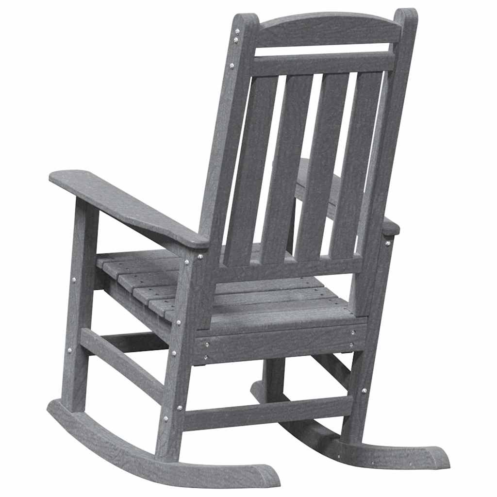 Garden Rocking Chair Light Grey 92 x 70 x 108cm HDPE