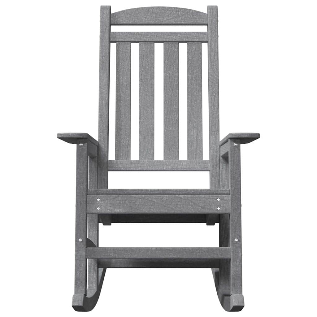 Garden Rocking Chair Light Grey 92 x 70 x 108cm HDPE