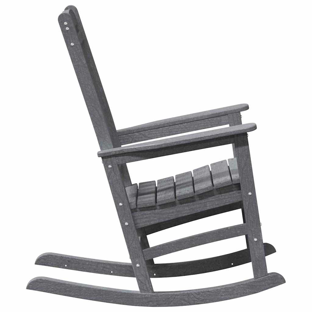 Garden Rocking Chair Light Grey 92 x 70 x 108cm HDPE