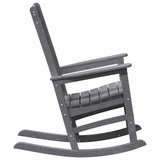 Garden Rocking Chair Light Grey 92 x 70 x 108cm HDPE