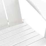 Folding Adirondack Chair White 74.5 x 80.5 x 90cm HDPE