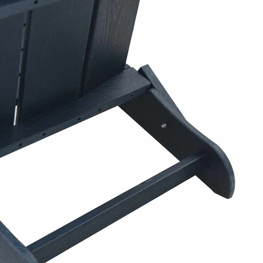 Folding Adirondack Chair Navy 74.5 x 80.5 x 90cm Plastic
