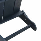 Folding Adirondack Chair Navy 74.5 x 80.5 x 90cm Plastic