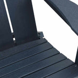 Folding Adirondack Chair Navy 74.5 x 80.5 x 90cm Plastic