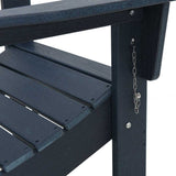 Folding Adirondack Chair Navy 74.5 x 80.5 x 90cm Plastic