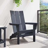 Folding Adirondack Chair Navy 74.5 x 80.5 x 90cm Plastic