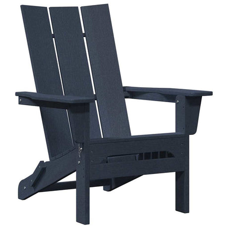 Folding Adirondack Chair Navy 74.5 x 80.5 x 90cm Plastic