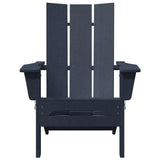 Folding Adirondack Chair Navy 74.5 x 80.5 x 90cm Plastic