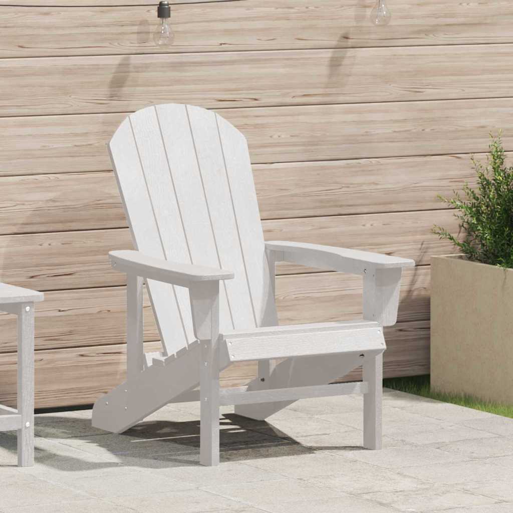 Adirondack Chair White 74 x 82 x 92cm Plastic
