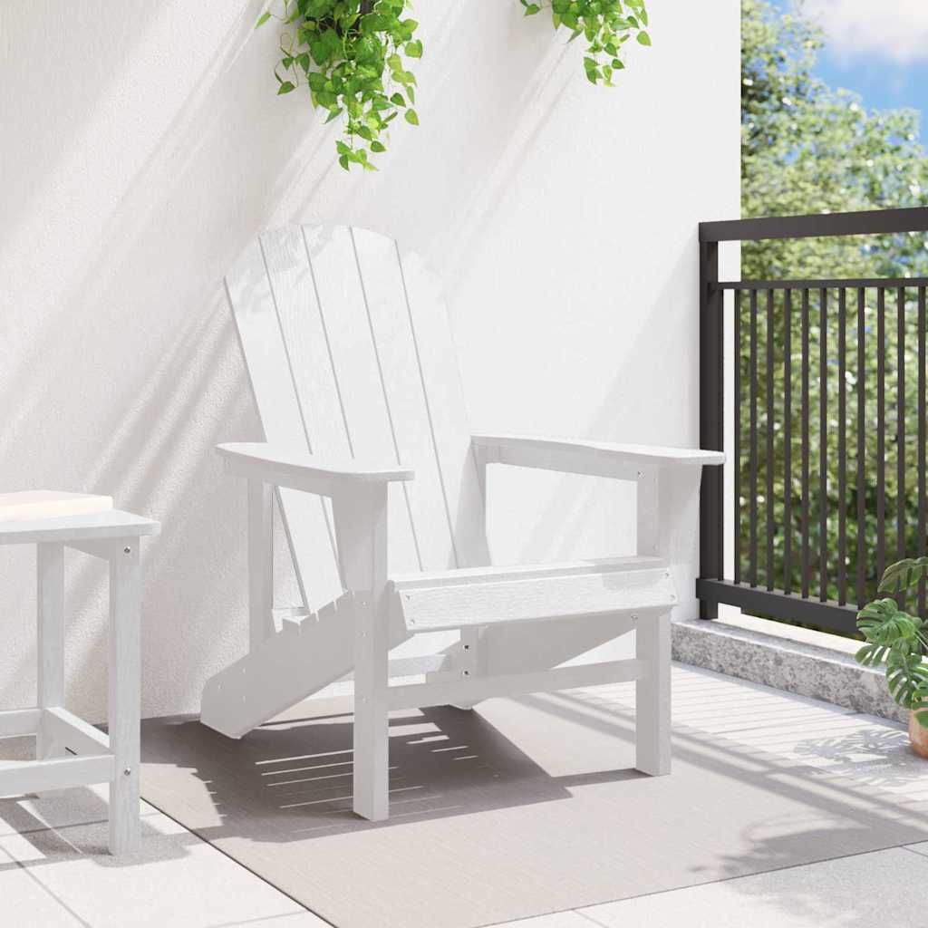 Adirondack Chair White 74 x 82 x 92cm Plastic
