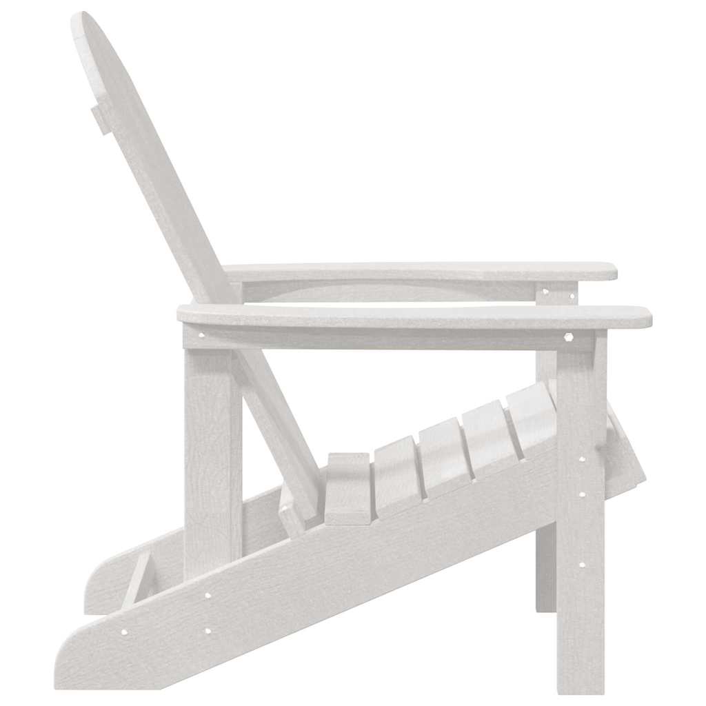 Adirondack Chair White 74 x 82 x 92cm Plastic
