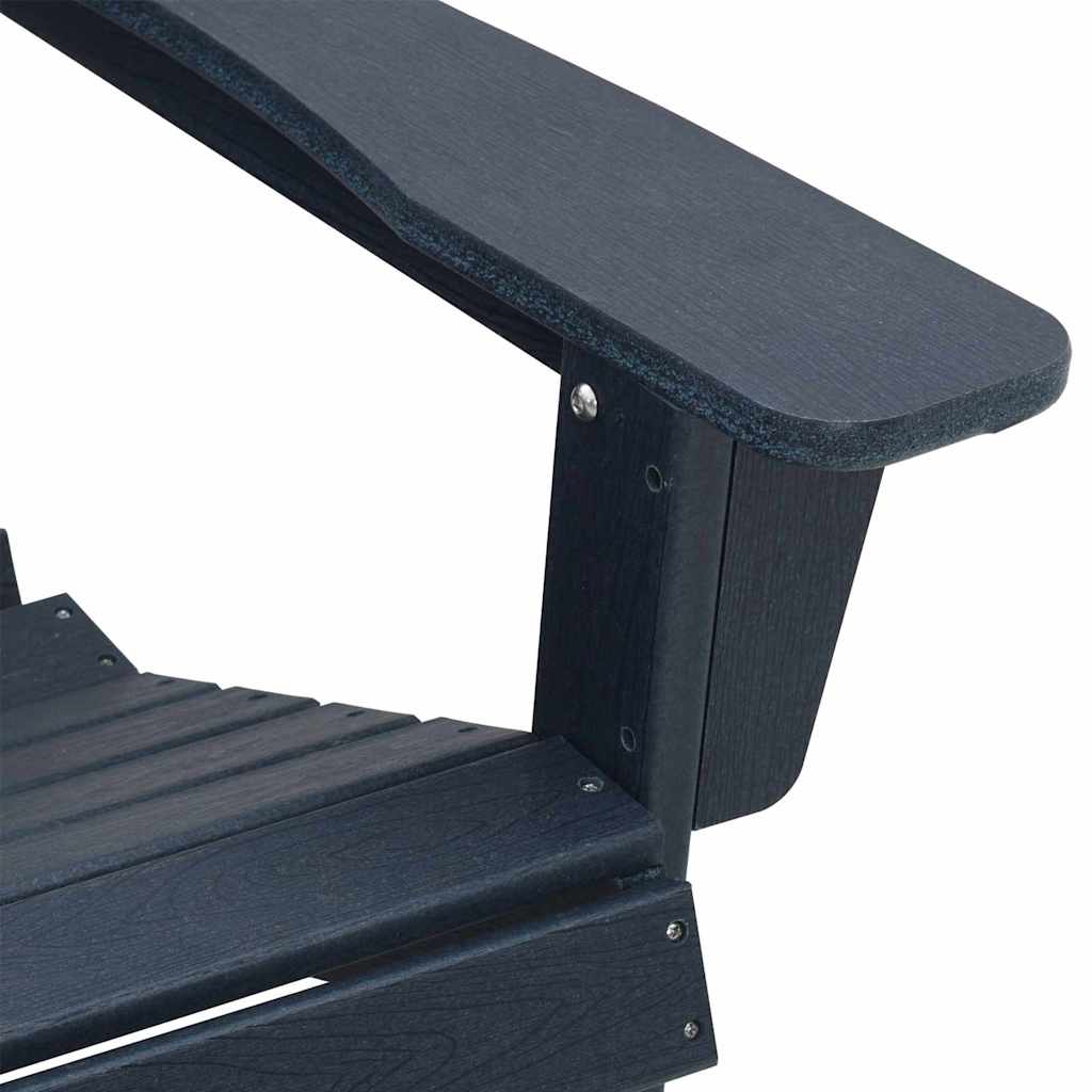 Adirondack Chair Navy 74 x 82 x 92cm Plastic